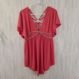 Cute detailed top with bell sleeves